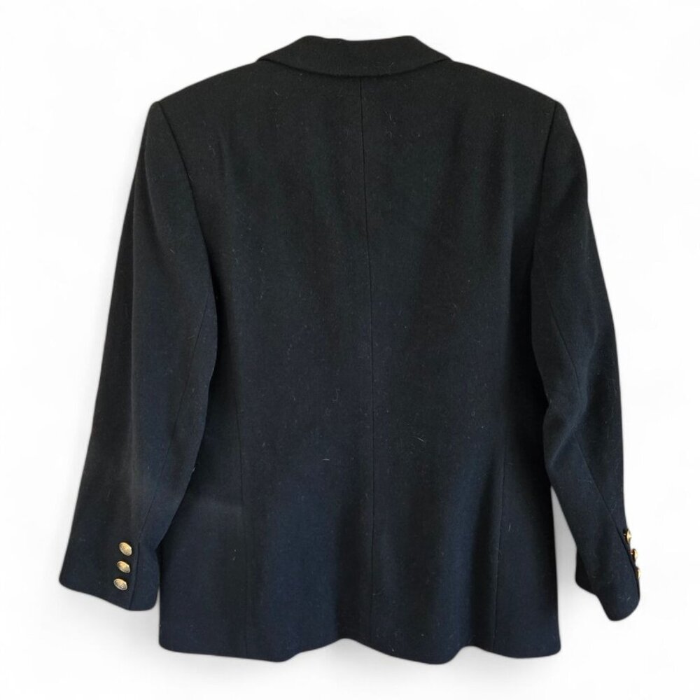 Italian Fabric Wool Cashmere Blazer | European Made | Late 90s | Size 12 - Picture 8 of 16